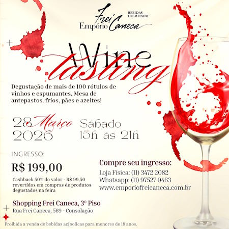 EMPÓRIO FREI CANECA PROMOVE NOVO WINE TASTING